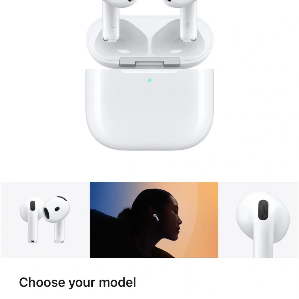 Apple White Wireless Earbuds with Case. Brand new sealed box!